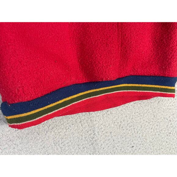 Little Levi’s Vintage Red Fleece Pullover Kids Size 6 Snap Collar Sweatshirt - Picture 11 of 14